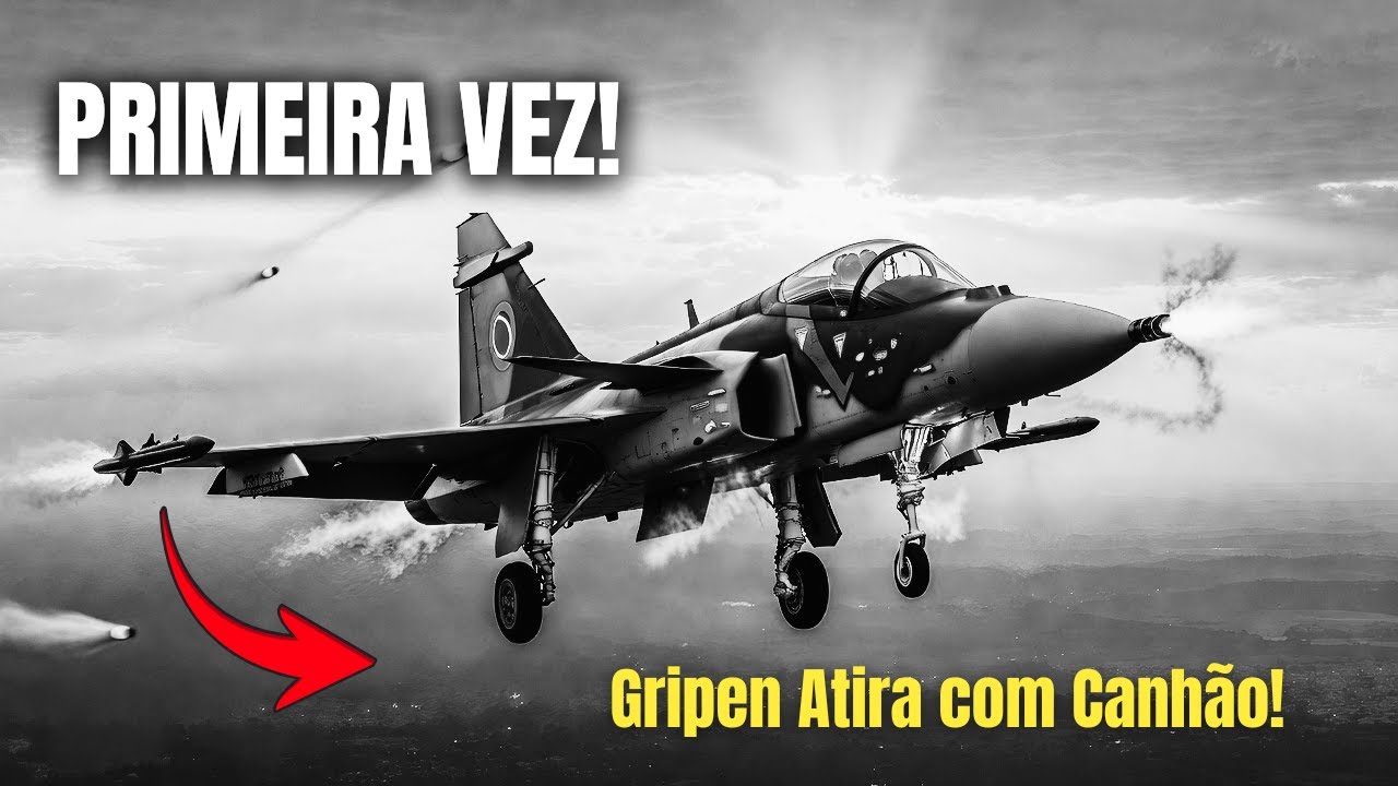 "PRIMEIRA VEZ!" – O F-39 Gripen da FAB Atira com Canhão e Cala Todo Mundo!