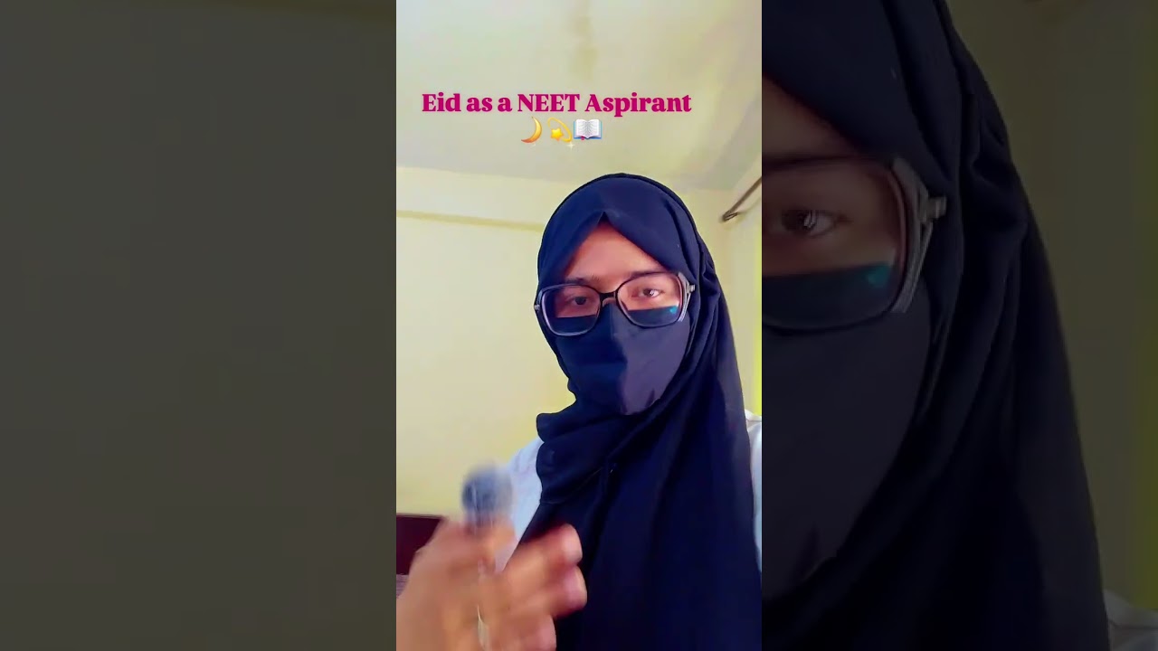 Eid as a NEET aspirant 🌙📚✨ #NEET #EidVibes #neet2026