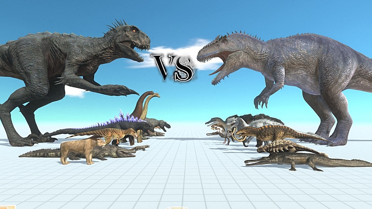 Dinosaurs War Scorpios Rex VS Giganotosaurus in ARBS