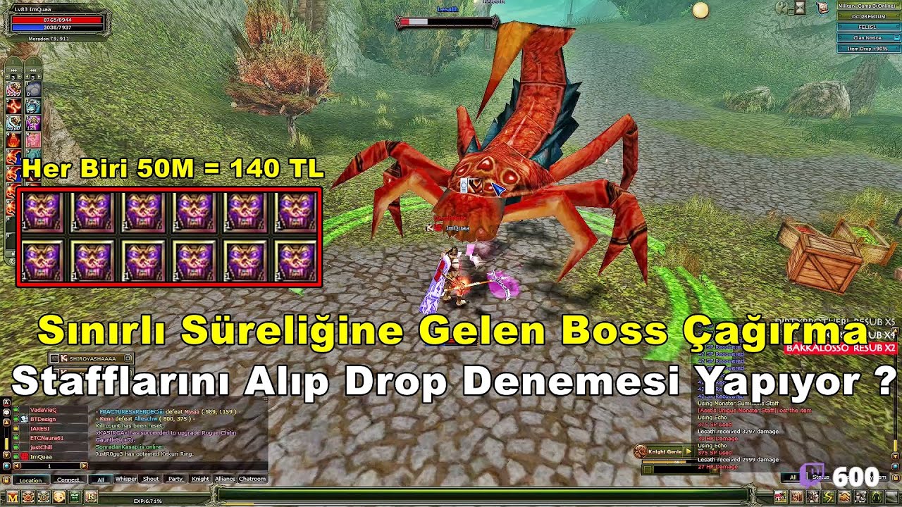 ImQua - Sınırlı Süreliğine Gelen Yeni Boss Çağırma | MSS Alıp Drop Denemesi Yapıyor! | Knight Online