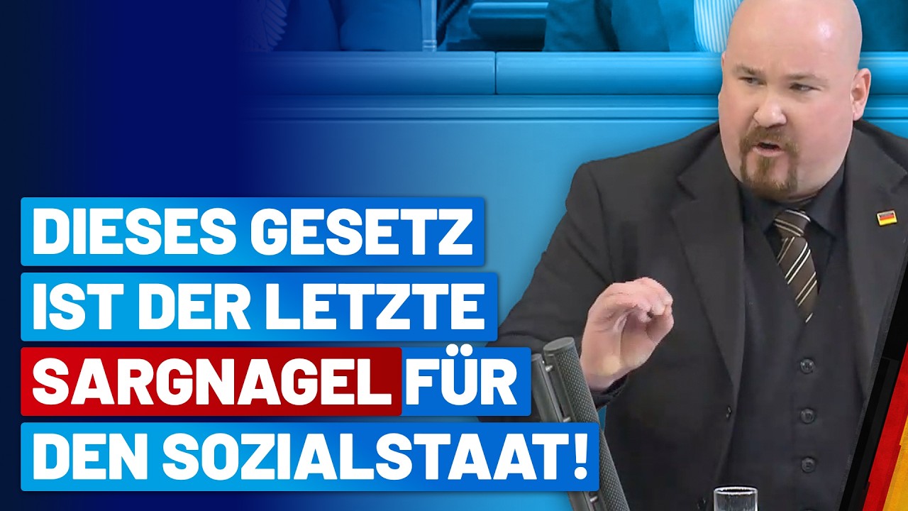 Jan Feser platzt beim neuen B&uuml;rgergeld-Gesetz der Kragen! - AfD-Fraktion im Bundestag