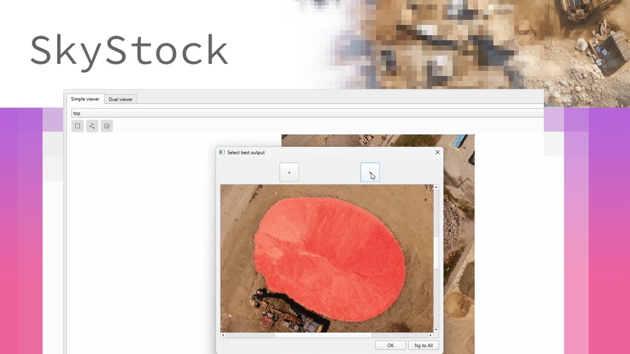 Skystock: A tool for automating 3D stockpile inventory (ODM + Segment Anything)
