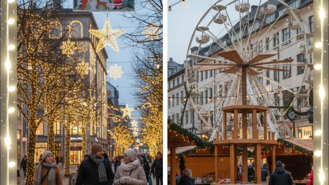 Aalborg Christmas Walking Tour 🇩🇰 | Cozy Holiday Stroll & Christmas Market Vibes