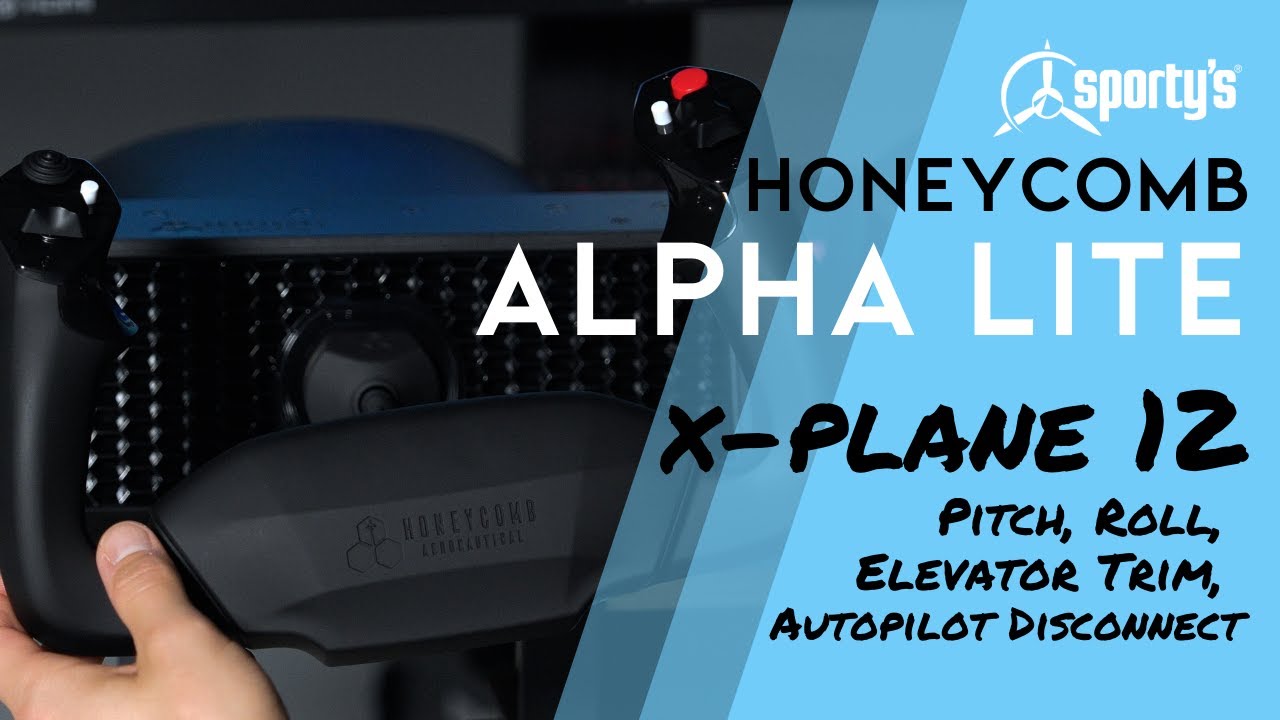 Honeycomb Alpha LITE  Configured for X Plane 12 - Pitch, Roll, Elevator Trim, Autopilot Disconnect