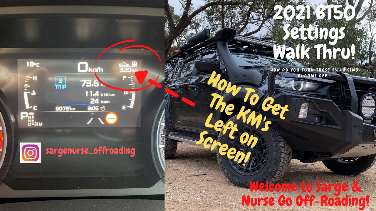 2021 Mazda BT50 Settings Walk Thru