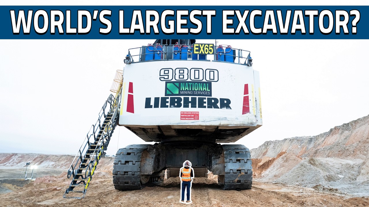 Объяснение 800-тонного карьерного экскаватора Liebherr