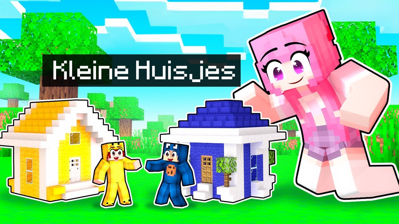 Dennus vs Sam KLEIN Huis BATTLE In Minecraft!