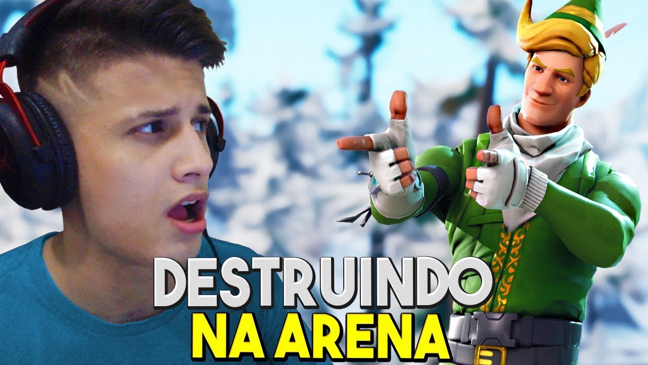 DESTRUINDO NA ARENA SOLO! l FORTNITE