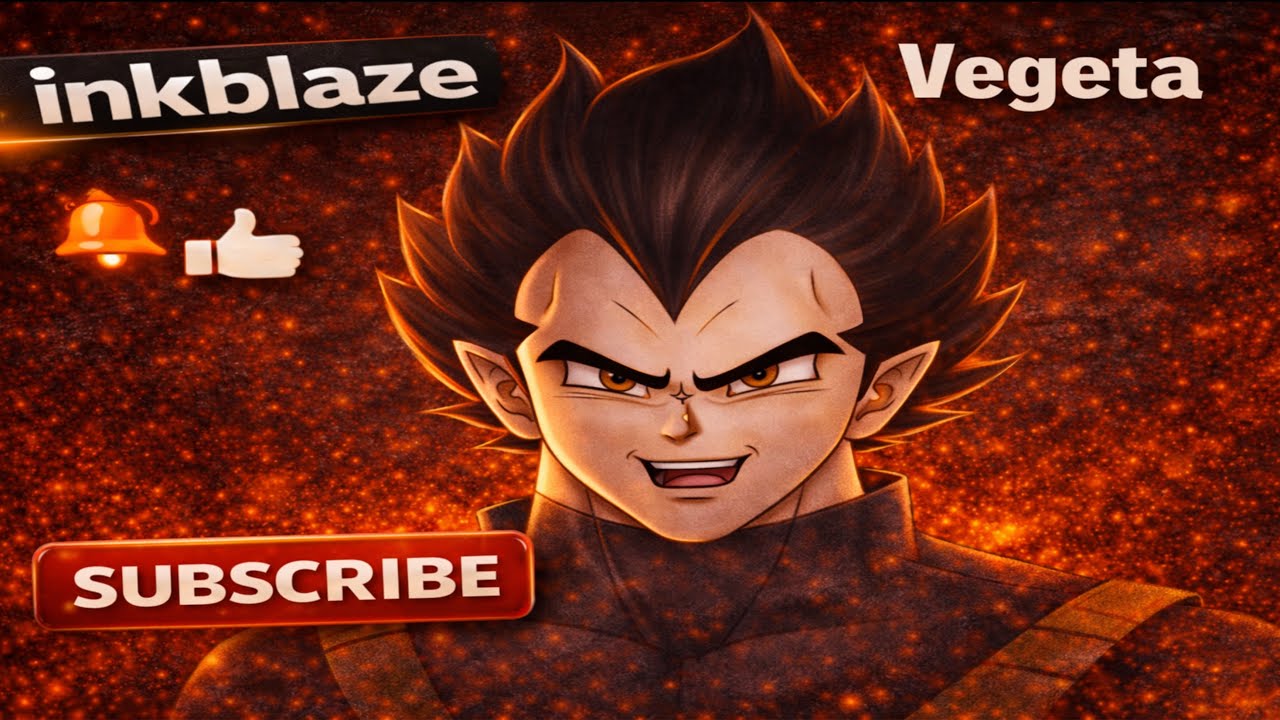 Vegeta Fan Art That Will Break the Internet 🔥 | InkBlaze #art #anime #vegeta #dragonball #like 