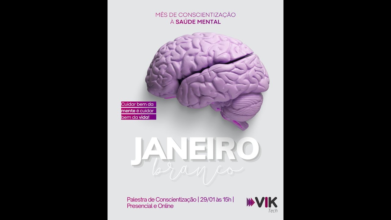 Palestra Janeiro Branco concientização ao vivo