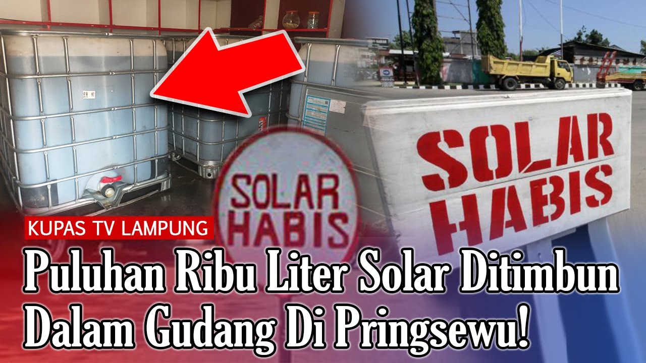 Polisi Gerebek Gudang Penimbunan Ribuan Liter Solar di Pringsewu ⚠