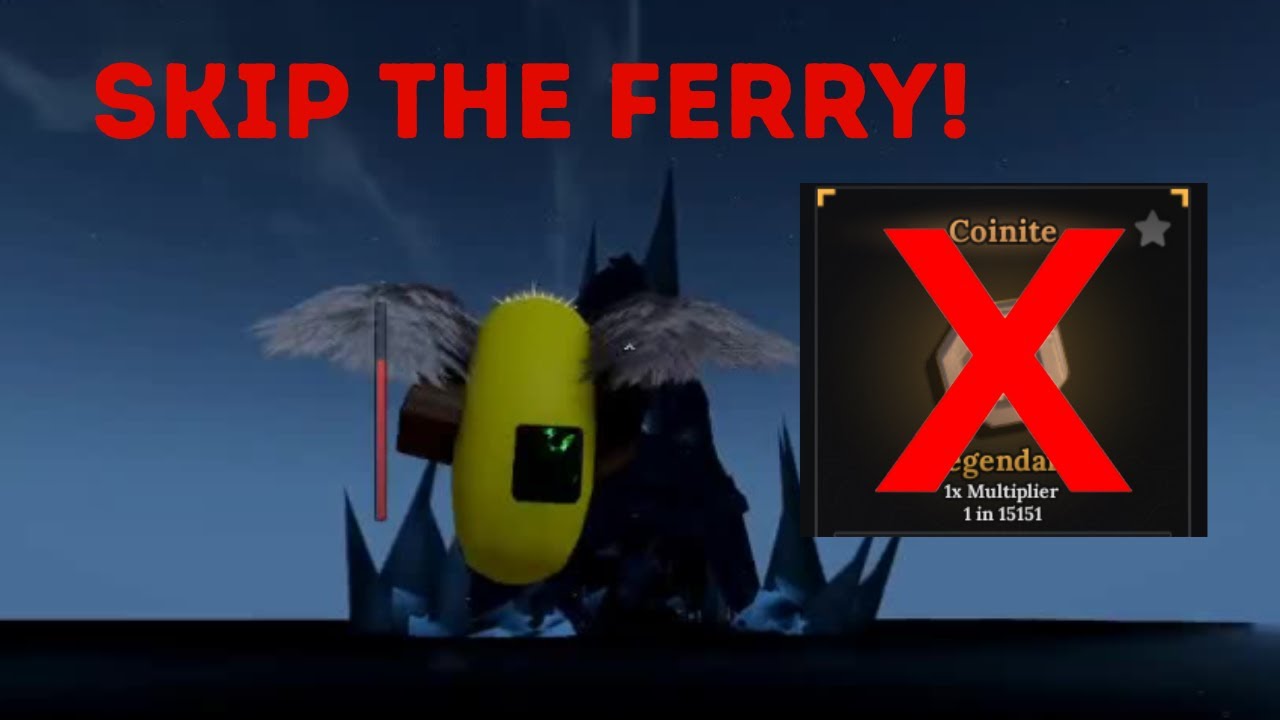 How To SKIP The Ferry To Get To The HIDDEN MAZE Without Paying A Coinite In ROBLOX The Forge