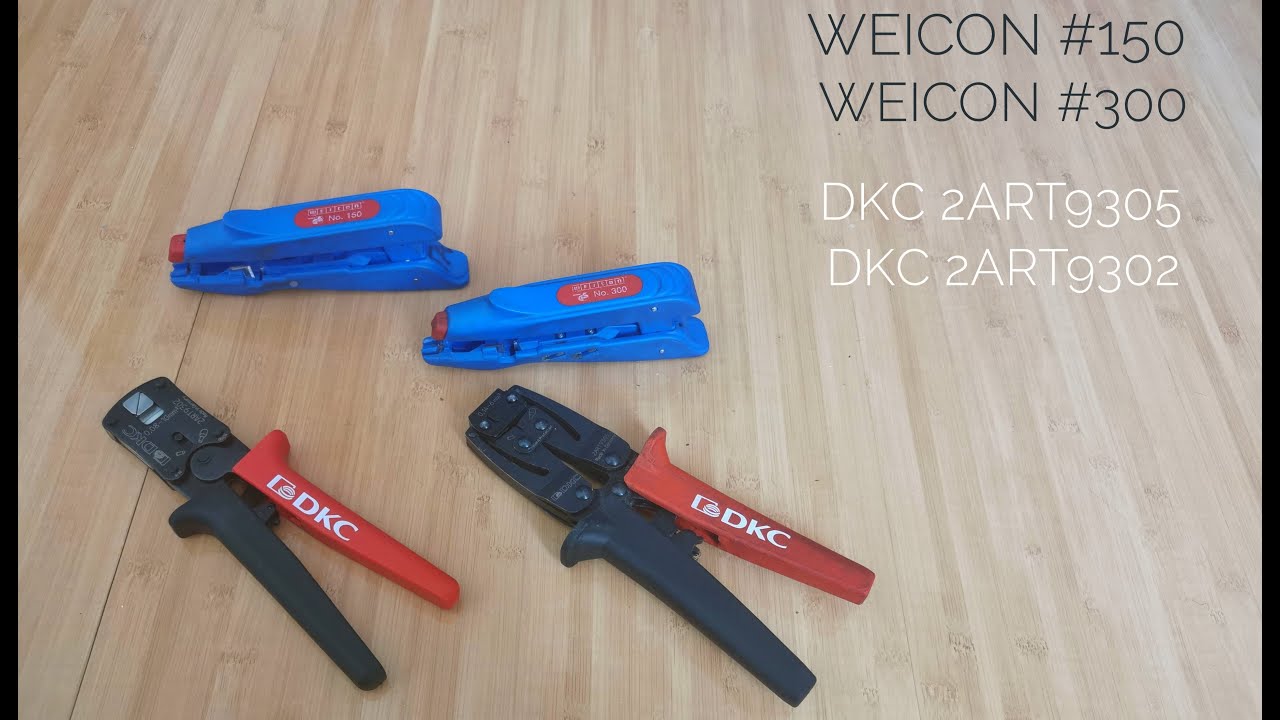 Стриппер Weicon #150 и Weicon #300, пресс-клещи DKC 2ART 9305 и 9302
