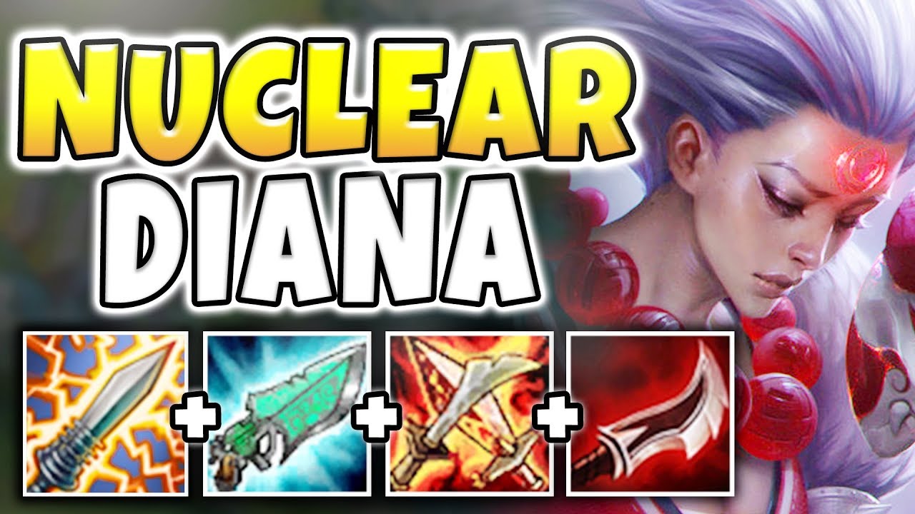 NUCLEAR ONE-SHOT DIANA MID! THIS IS ACTUALLY BROKEN! 1-SHOT TANKS EVERY TIME! - League of Legends