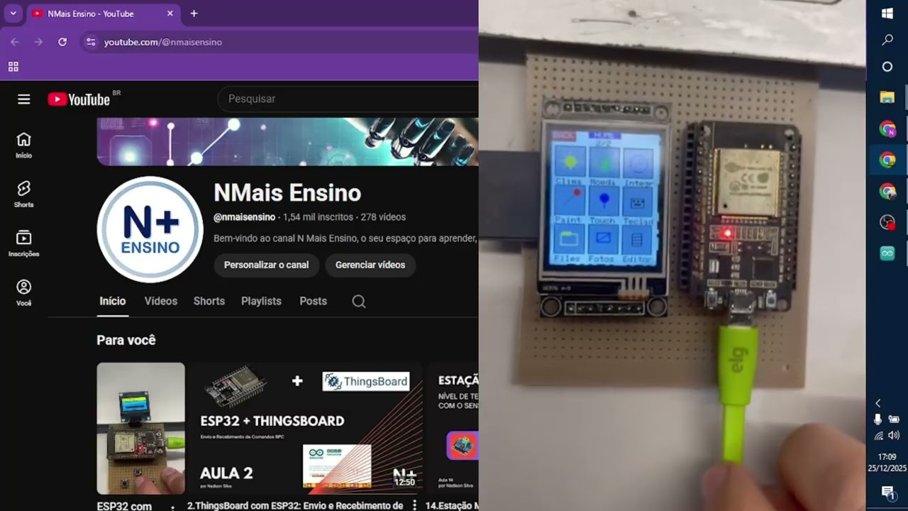 6.Sistema Operacional (SO) para ESP32 - Atualização e Como usar o Display H1376 4-9 TFT 1.8 128x160