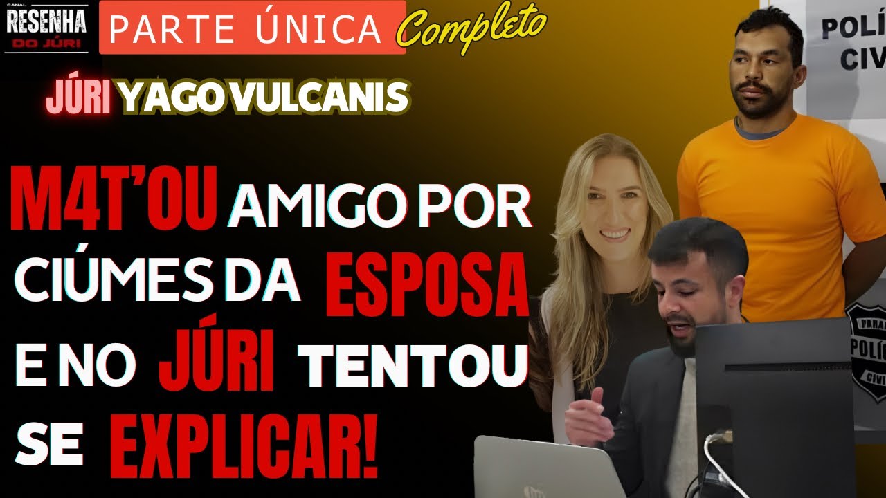 █JÚRI █Parte única █Dr. Thiago Flores presidiu júri do RÉU que M4T0'U AMIGO por ciúmes da ESPOSA.