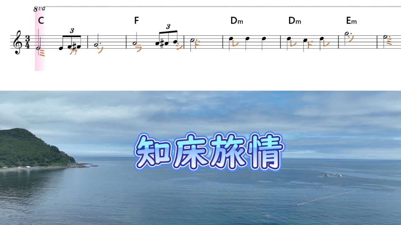知床旅情 (ギター演奏)