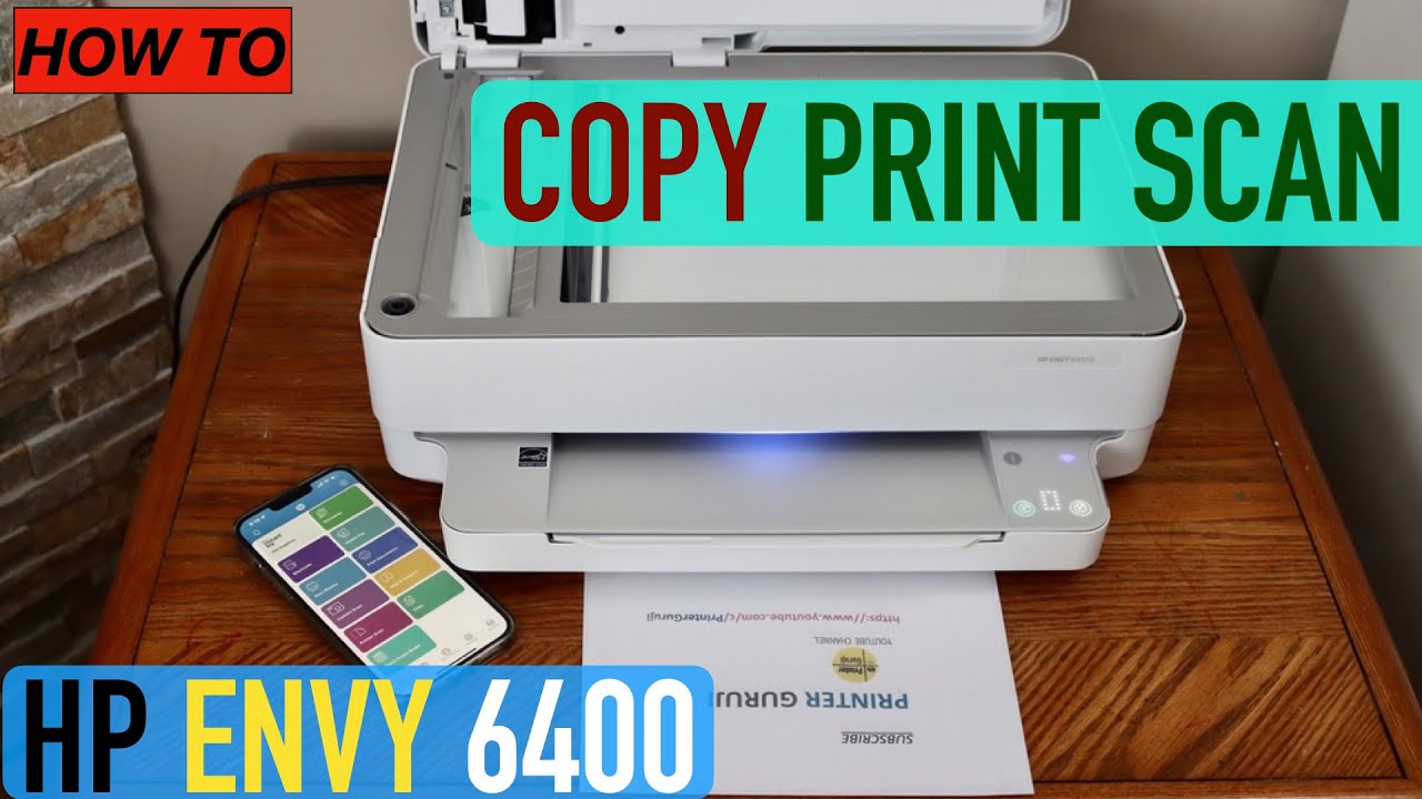Обзор сканирования, печати и копирования HP ENVY 6400.