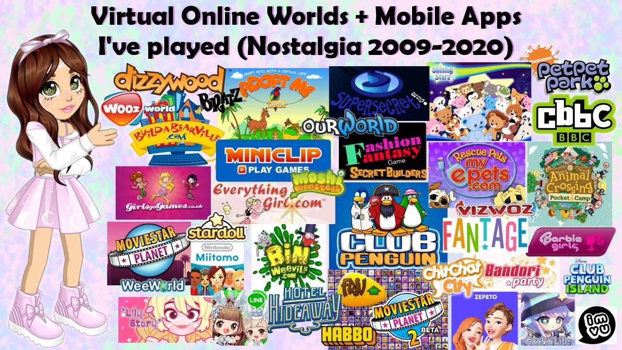 2000's Nostalgia - Virtual Online Worlds, Flash Game Websites + Apps I've Played