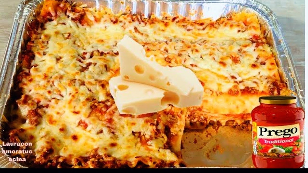 Лазанья с мясом и сыром (легкая)
