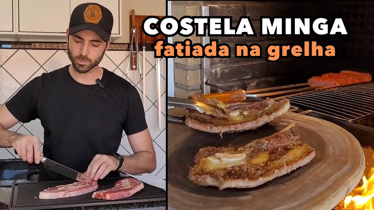 COSTELA MINGA FATIADA NA GRELHA