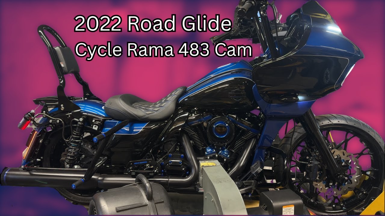 2022 Harley Davidson Road Glide -  Cycle Rama 483 cam and Air Filter on/off comparison