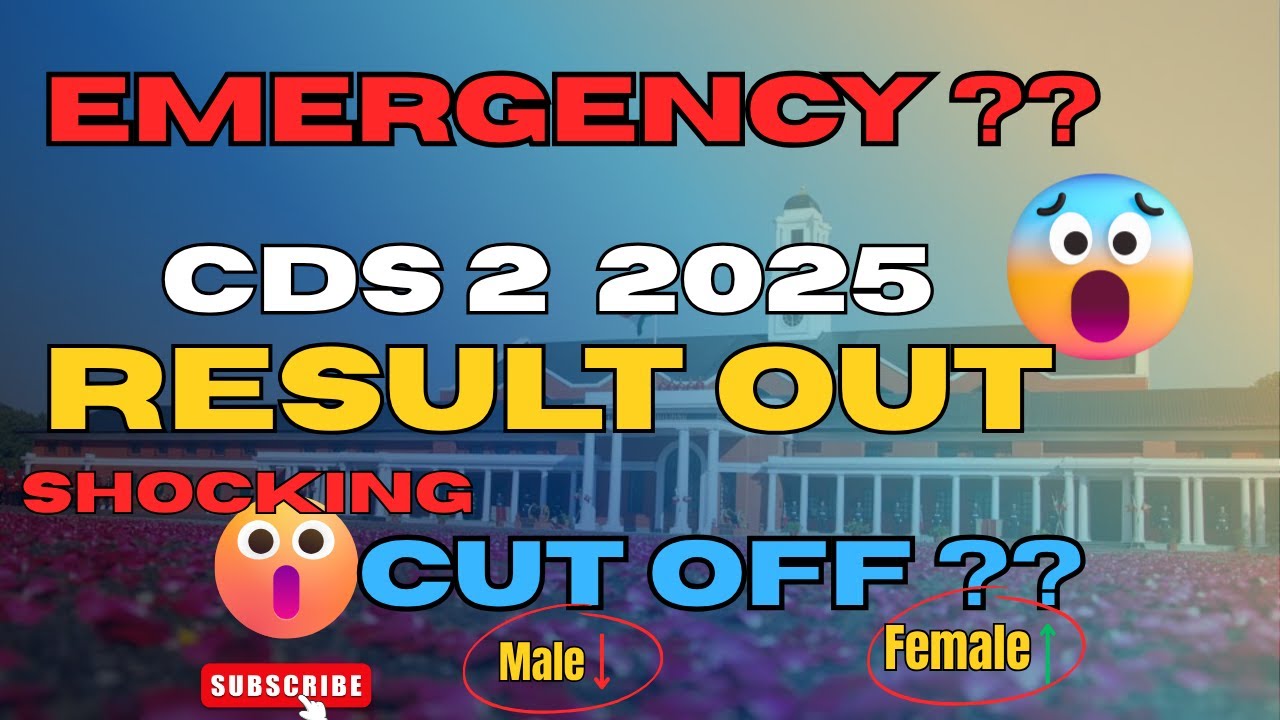 Emergency ! CDS 2 2025 Result out now  #cds #result #cutoff #cds2025 #upsc #pdf #shocking #yt #feed