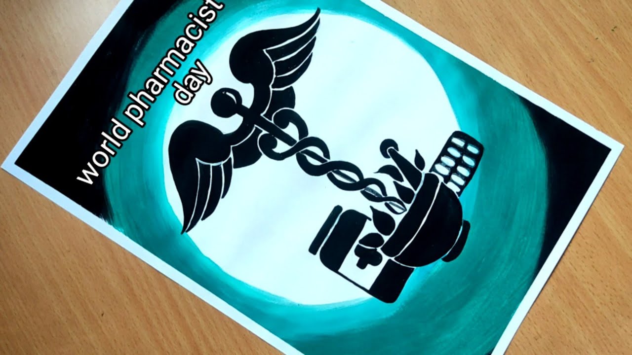 World Pharmacist Day Drawing easy step-by-step full tutorial video