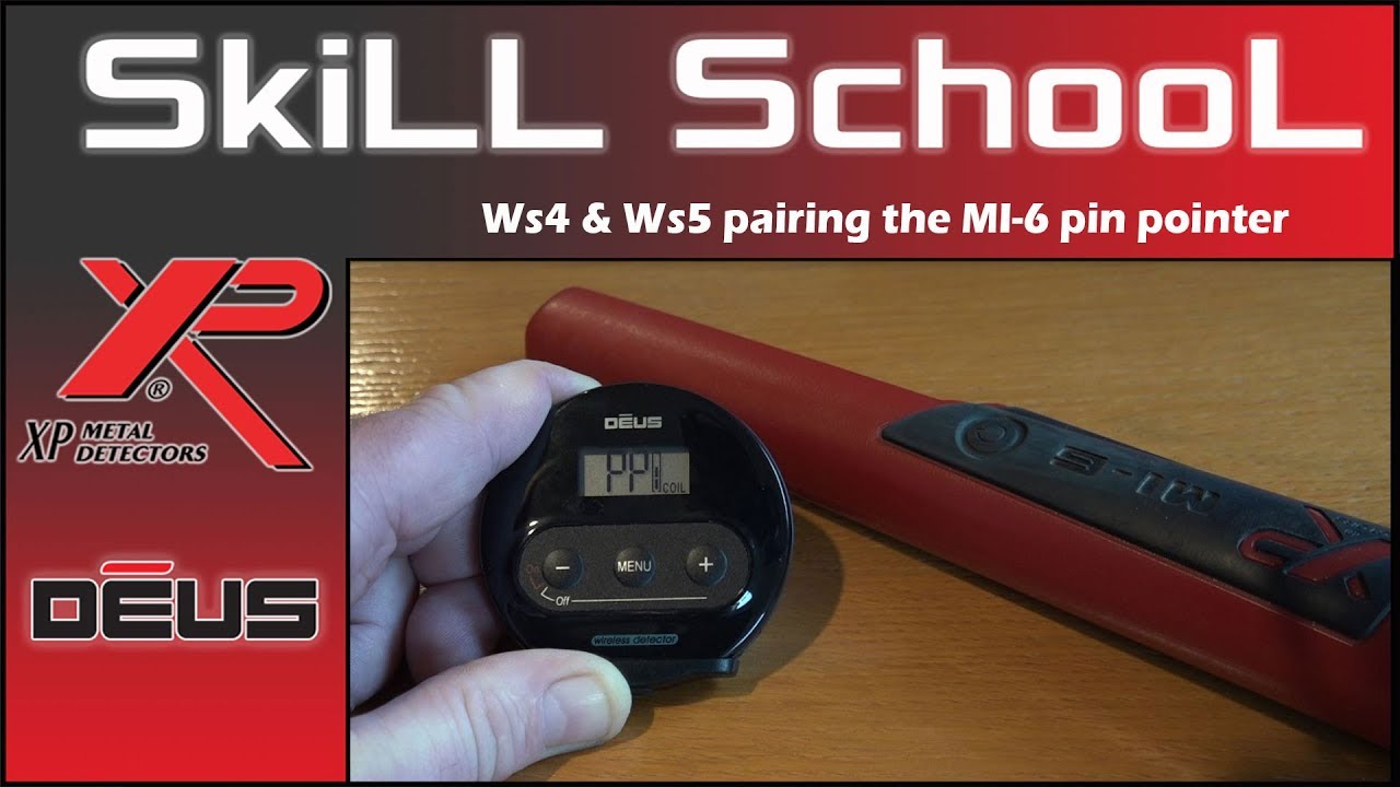 XP Deus подключает пинпоинтер MI-6 к наушникам WS4 и WS5