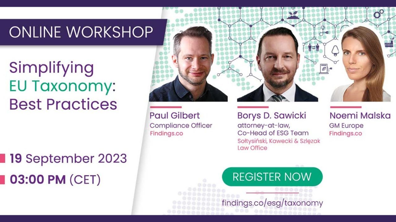 Mastering EU Taxonomy Reporting: Insights & Best Practices from Experts! [Recorded Webinar]