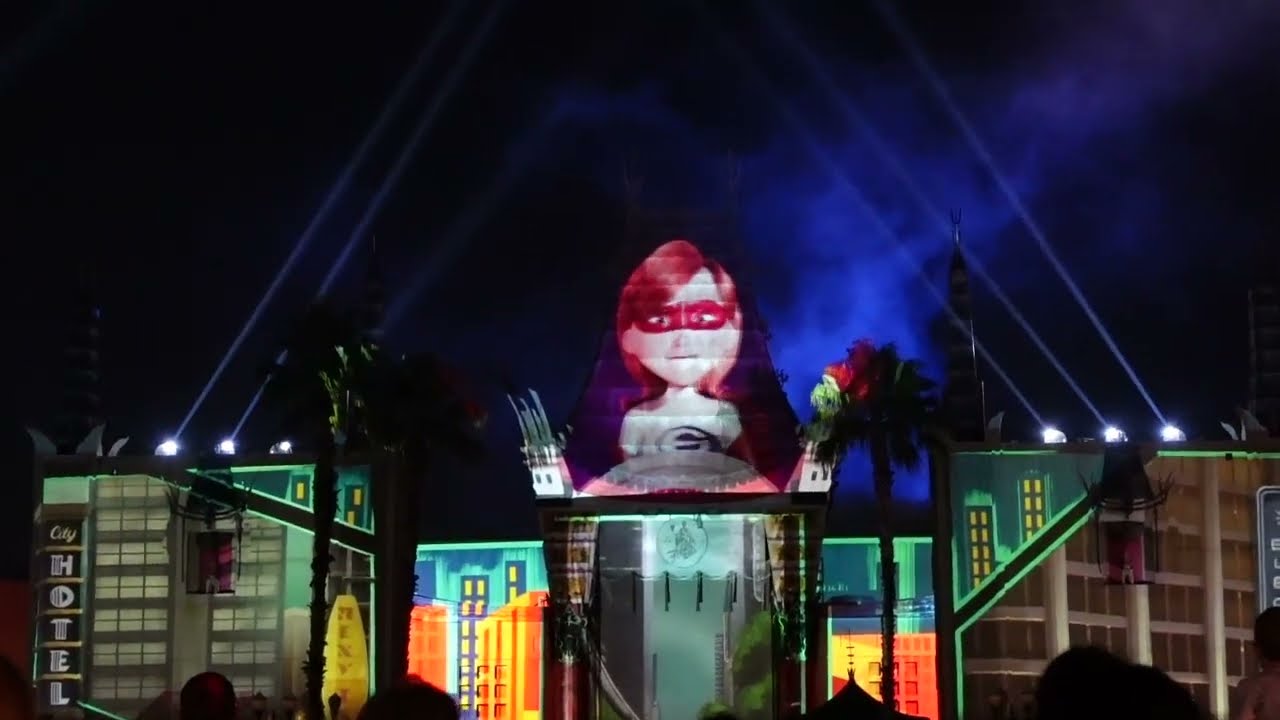 Walt Disney World Hollywood Studios Disney Movie Magic Full Fireworks, Light Show HD 1080 2022
