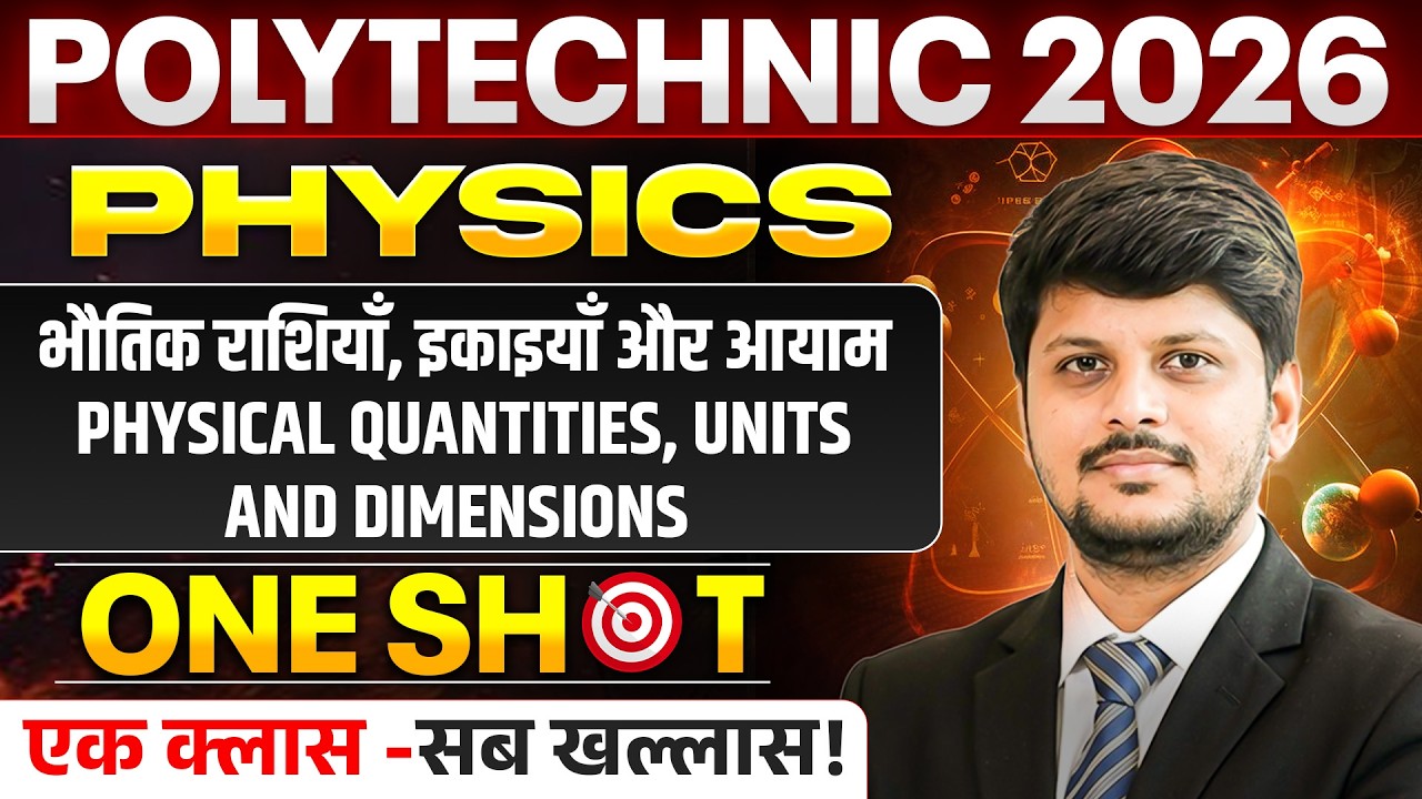 Polytechnic Entrance 2026 || One Shot Class- Physics || Unit & Dimension || Polytechnic Class 2026