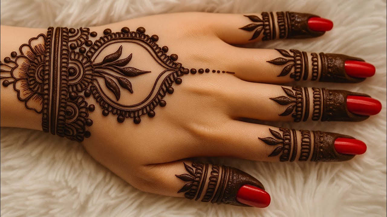 Diwali 🪔 special mehendi design|Very easy 2min 😱 mehndi | trending designs| 