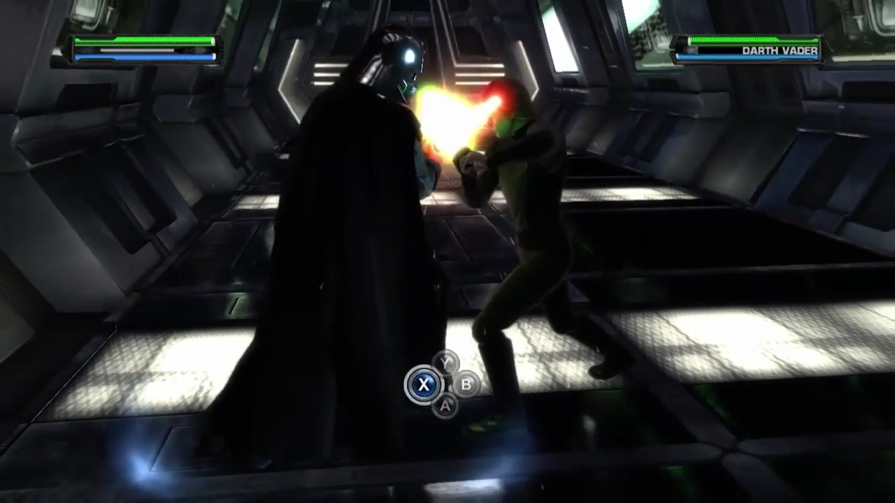 Star Wars The Force Unleashed Luke Skywalker vs Shadow Guard, Darth Vader, and Emperor Palpatine