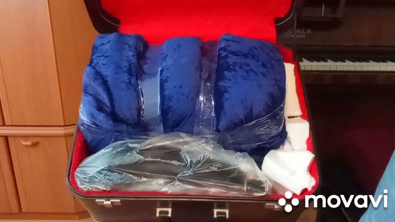Упаковка баяна перед отправкой из Германии в Казахстан/в конце видео таможня