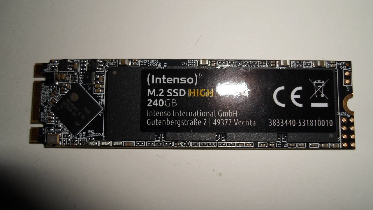 240GB Intenso High Performance M.2 SATA SSD