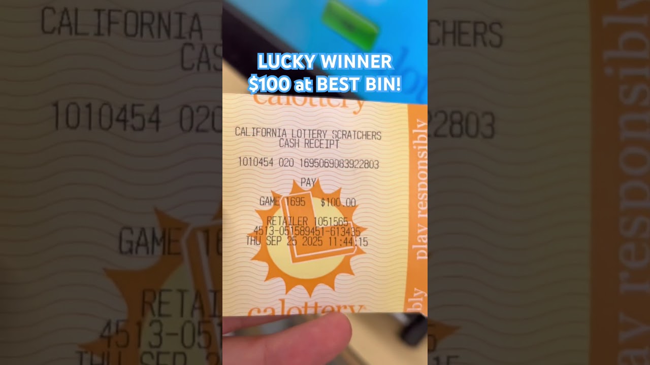 $100 LOTTERY WINNER! 