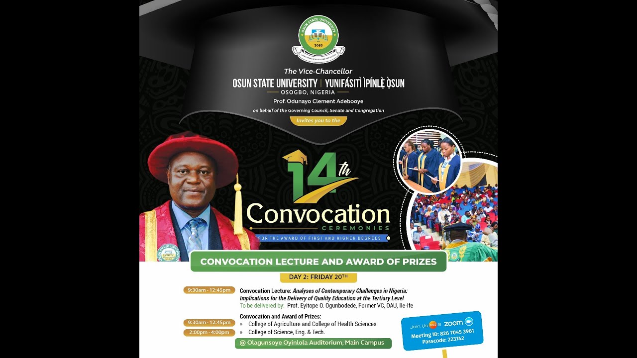 UNIOSUN 14th Convocation Ceremonies Day 2