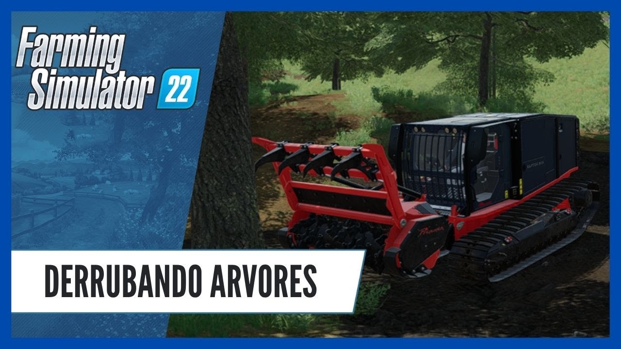 GAMEPLAY | Abrindo campo no meio da FLORESTAS com o Raptor 300 | FARMING SIMULATOR 22