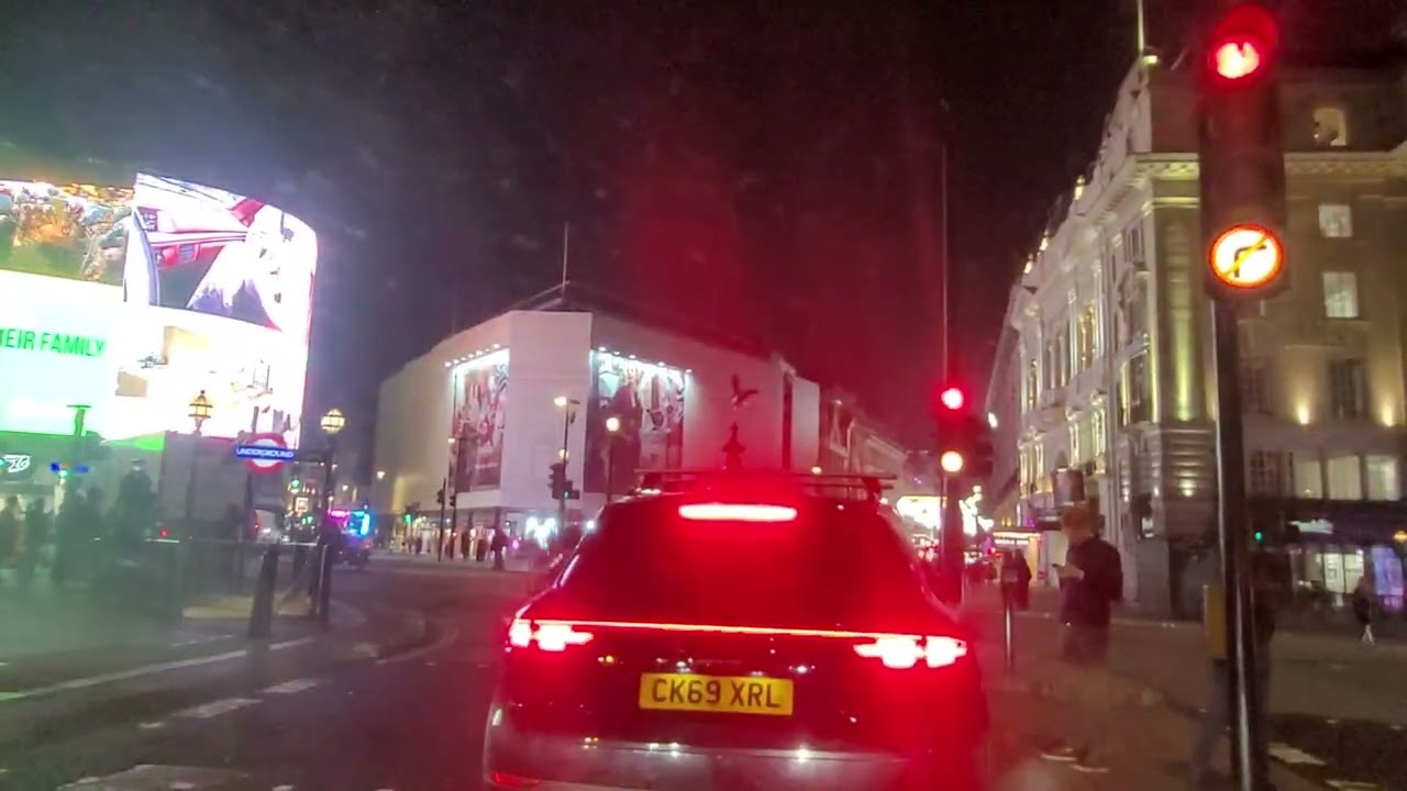 London UK night streets 2023 
