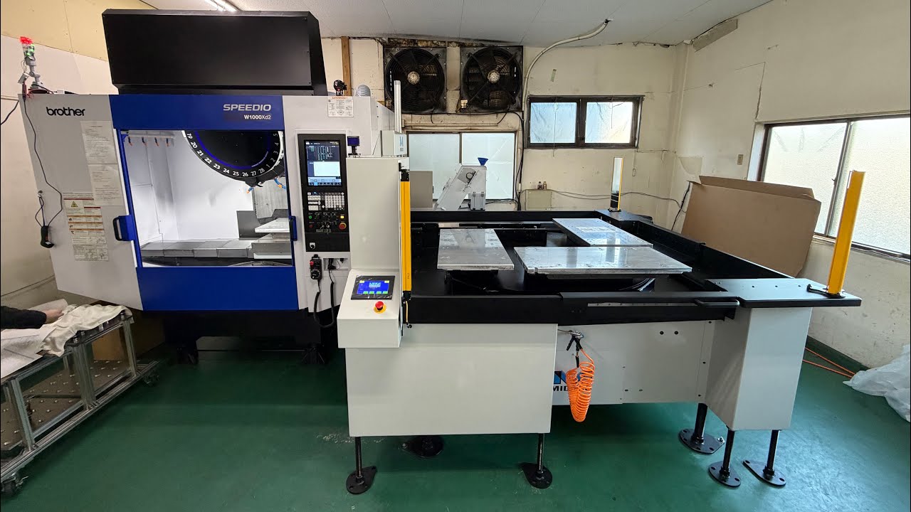 MIDACO Automatic 4-Pallet Changer on Brother Speedio W1000XD2