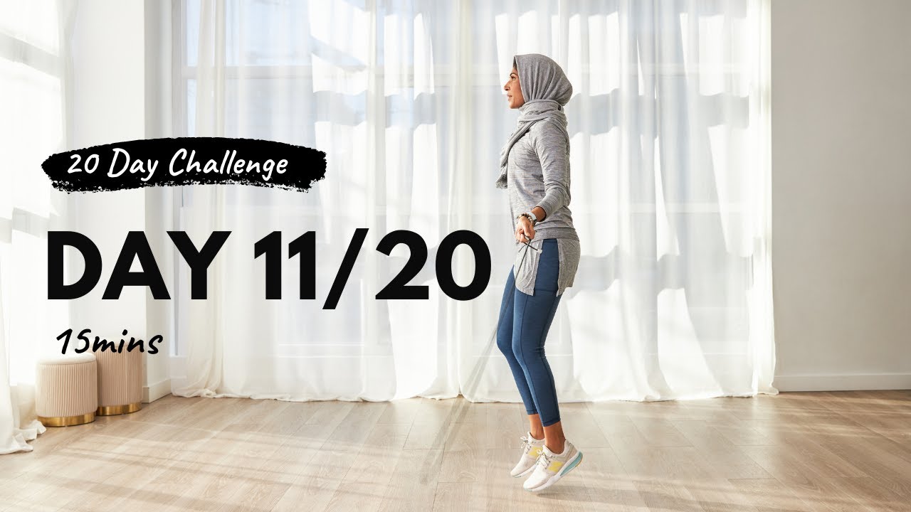 DAY 11/20 - 15 Minute Cardio Home Workout, No Equipment!