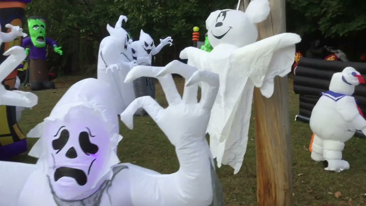 My HUGE 2019 halloween Inflatables display