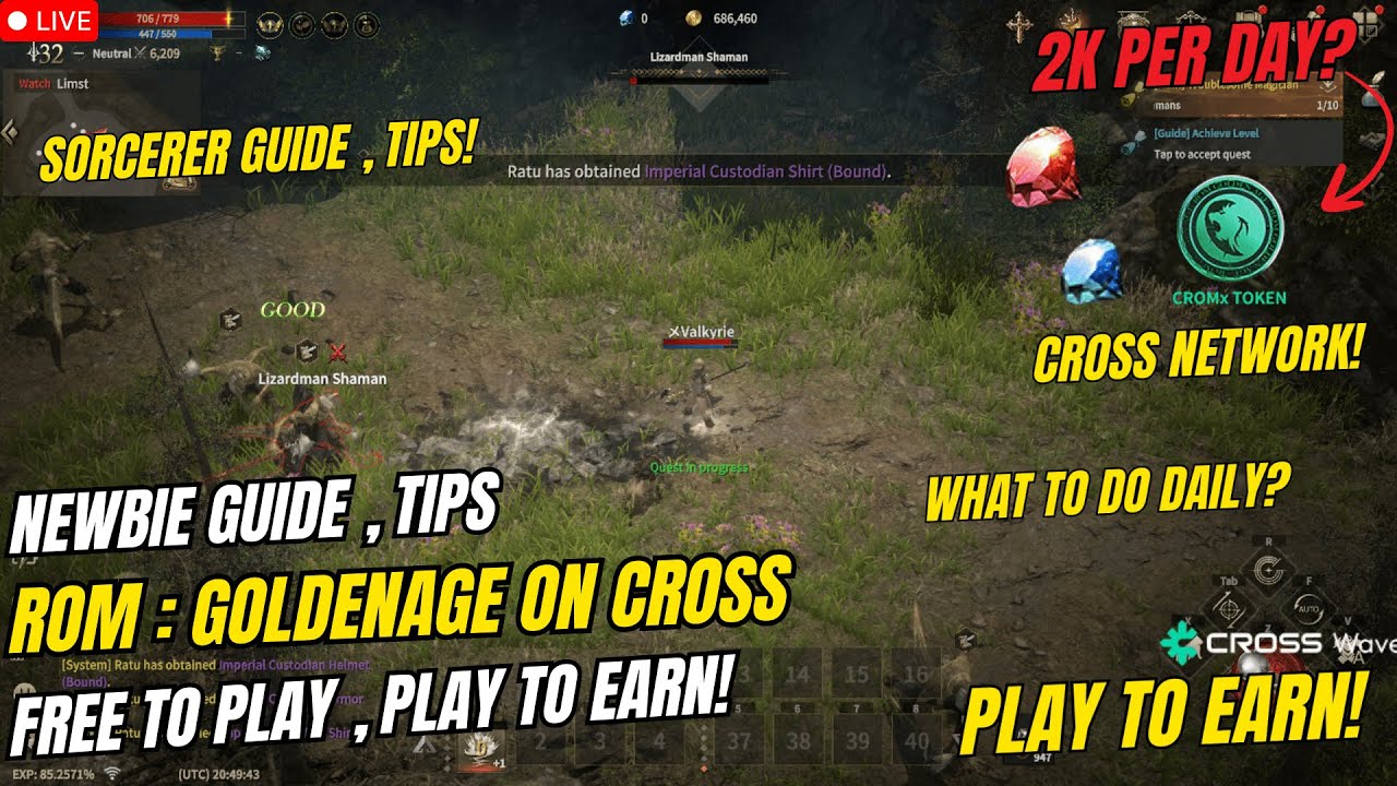 ROM : GOLDEN AGE ON CROSS | Sorcerer Guides , Tips , Beginner Guide! ( Tagalog )