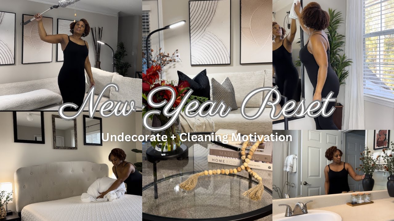 ✨NEW YEAR RESET// undecorate + cleaning motivation