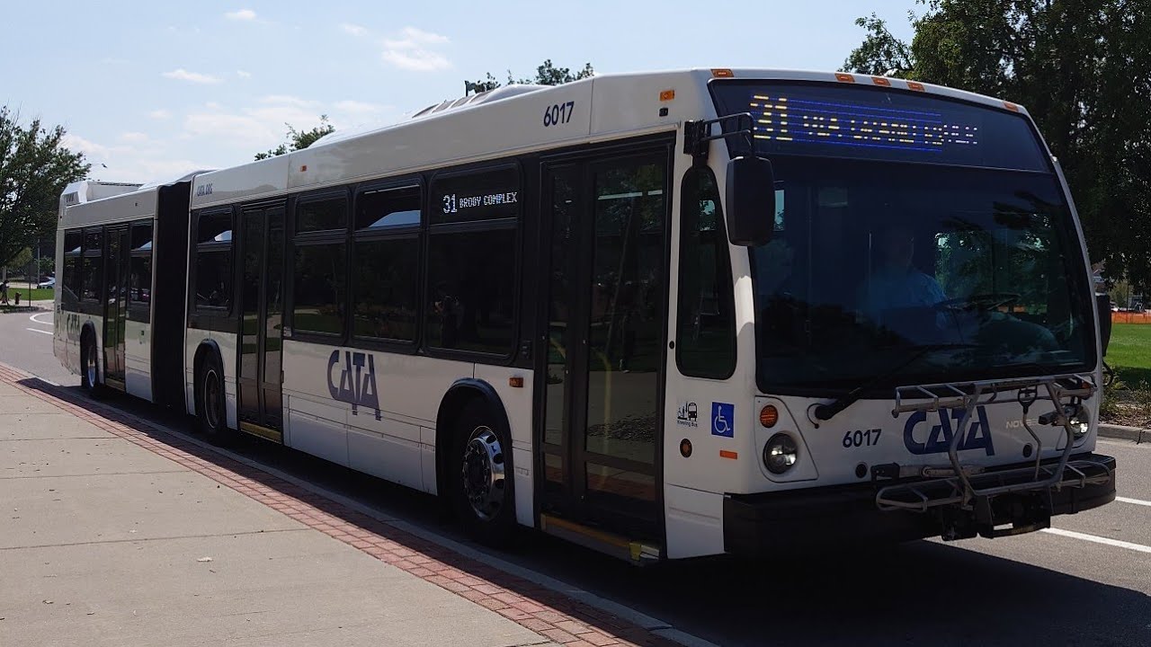 Ride On CATA 2020 Nova Bus LFS Artic 6017 on Rt 31 Brody & East Neighborhoods to Brody Complex