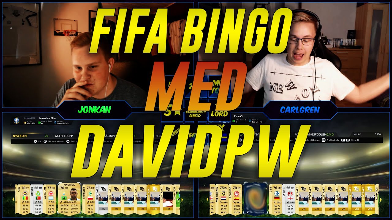 FIFA BINGO MED DAVIDPW | Sjukt spännande! | FIFA 15 på svenska