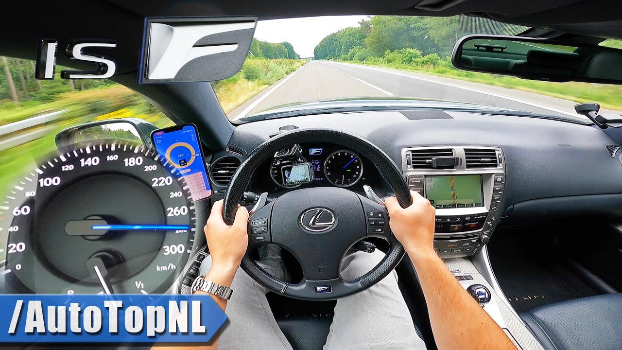 LEXUS IS F | TOP SPEED on AUTOBAHN [NO SPEED LIMIT] by AutoTopNL