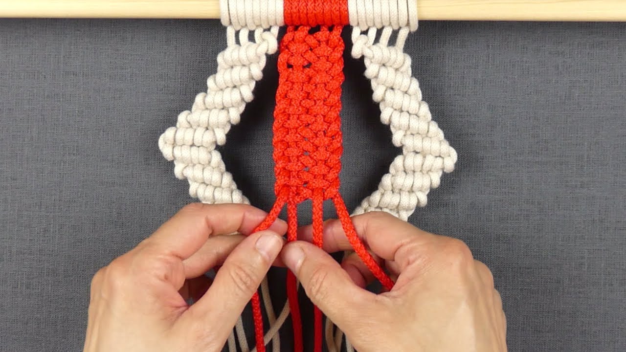 Geometric Macramé Zig Zag Pattern Tutorial for Wall Hanging | Home Decor