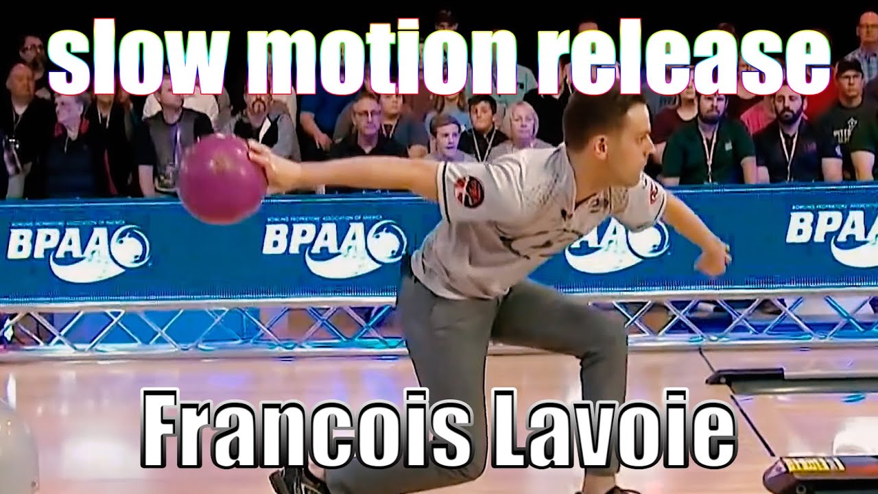 Francois Lavoie slow motion release - PBA Bowling